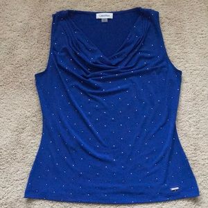 Royal Blue Calvin Klein Blouse